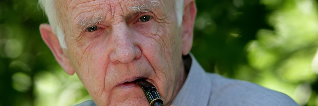Der Schriftsteller Günter de Bruyn. 