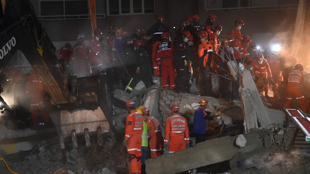 Rettungsarbeiten in Izmir. 