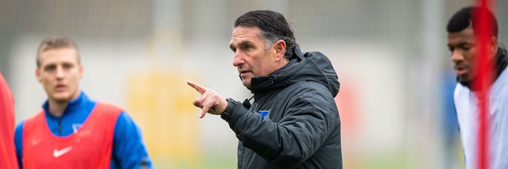 Bruno Labbadia hat genaue Vorstellungen, wie er sich das Spiel von Hertha BSC vorstellt.