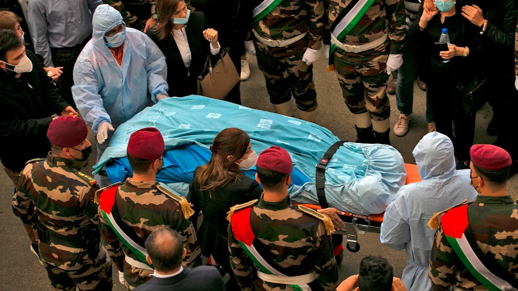 Der Leichnam von Sajeb Erakat wurde nach Ramallah gebracht.