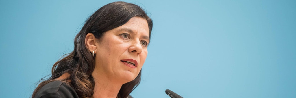 Bildungssenatorin Sandra Scheeres während einer Sitzung des Abgeordnetenhauses