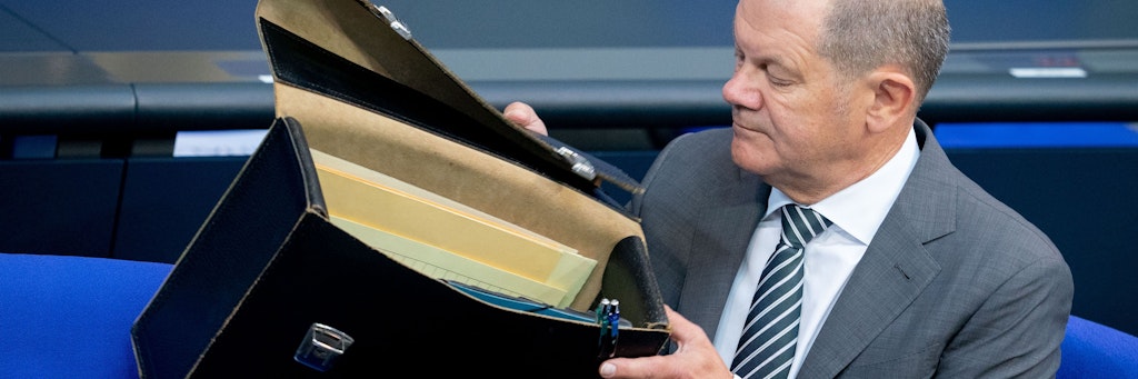 Vielleicht findet er ja hier noch eine vergessene Milliarde ... Finanzminister Olaf Scholz (SPD)
