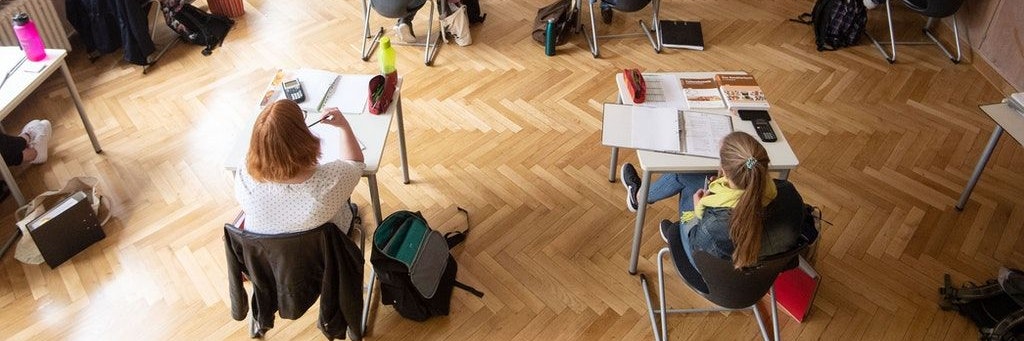 Schüler an einer Berufsschule (Symbolbild).