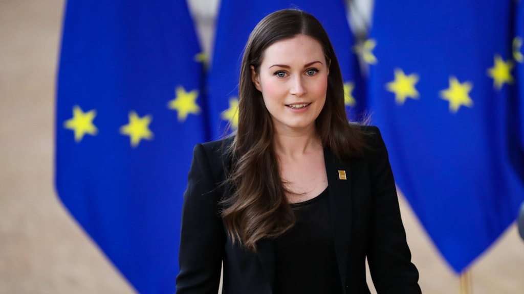 Die finnische Ministerpräsidentin Sanna Marin. 