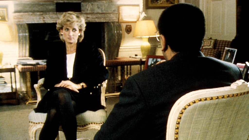 Legendäres BBC-Interview: Prinzessin Diana spricht mit dem dem Journalisten Martin Bashir. 