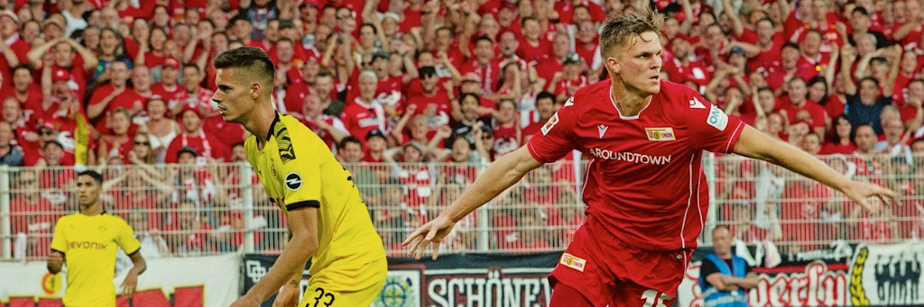 Beim ersten Bundesliga-Aufeinandertreffen zwischen dem 1. FC Union und Borussia Dortmund gewannen die Eisernen 3:1, Marius Bülter traf doppelt.