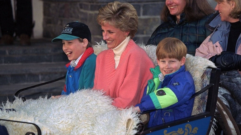 Standen für sie immer an erster Stelle: Prinzessin Diana mit ihren Söhnen William (li.) und Harry im österreichischen Lech. 