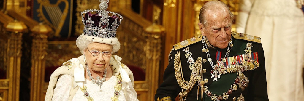 Queen Elizabeth II mit ihrem Mann Prinze Phillip. 