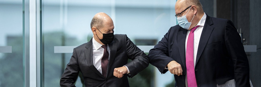 Bundeswirtschaftsminister Peter Altmaier (CDU) und Finanzminister Olaf Scholz (SPD) sind sich einig.