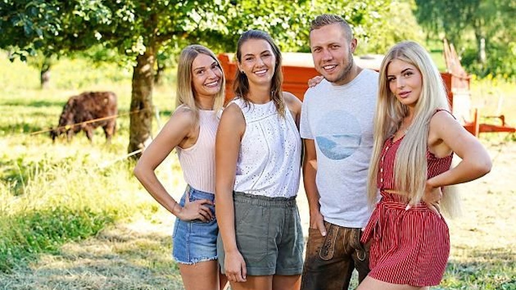 Patrick mit Julia, Sofia und Antonia, die bereits gegangen ist. 