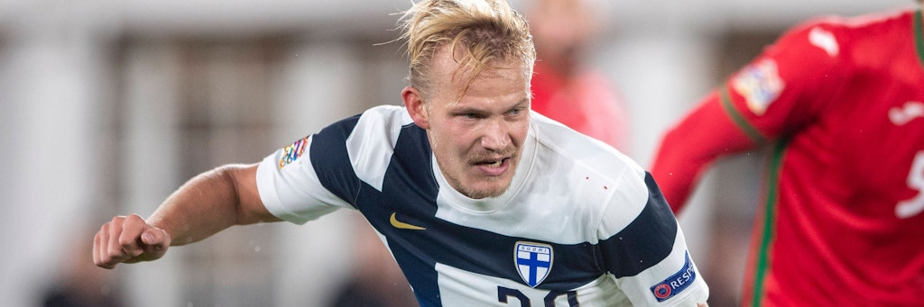 Musste gegen Bulgarien verletzt vom Feld: Joel Pohjanpalo. 