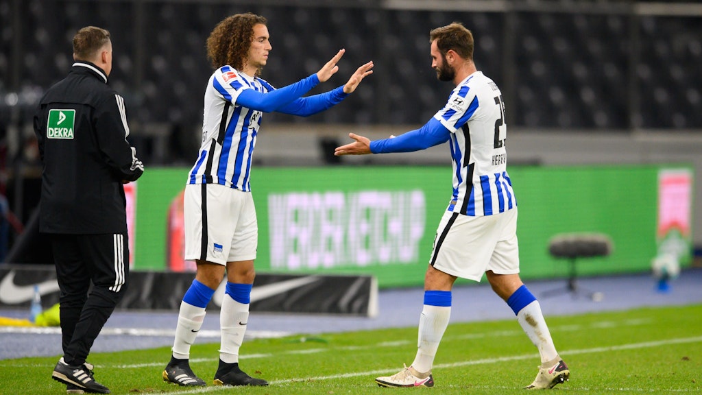 Gegen Wolfsburg gab Guendouzi als Ersatz für den angeschlagenen Tousart sein Debüt. Gegen den BVB wollen sie nun gemeinsam auf dem Platz stehen.