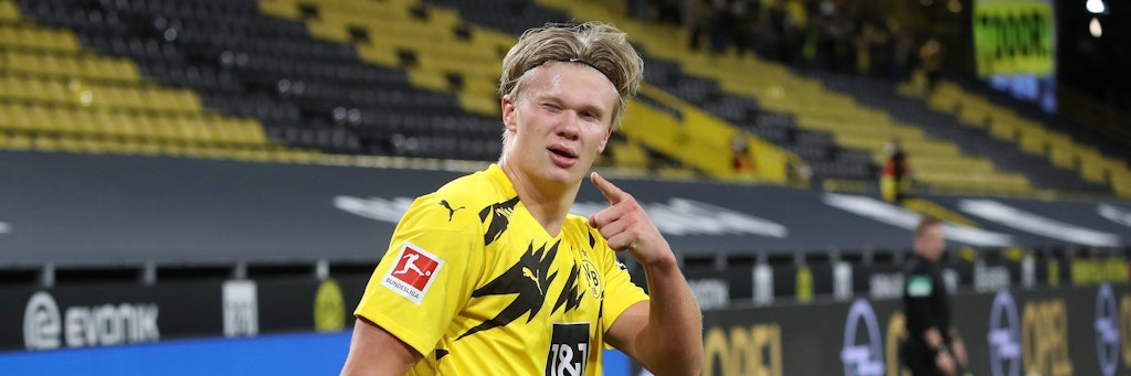 Gut drauf: Erling Haaland darf gegen Hertha am Sonnabendabend stürmen. 