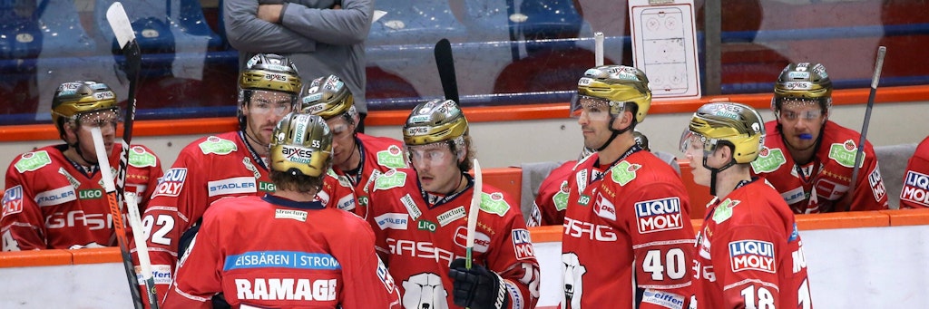 Marcel Noebels (l.) und Jonas Müller (r.) wollen mit den Eisbären in Mannheim erfolgreich sein.