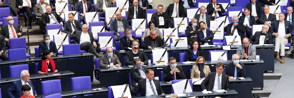 AfD-Protest im Bundestag. 