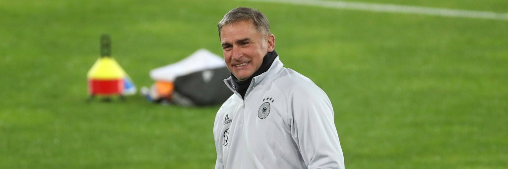U21-Bundestrainer Stefan Kuntz führte die Junioren gerade erst erneut zur EM – nun könnte er auch Bundestrainer Jogi Löw folgen.