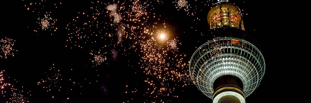 Feuerwerk vor dem Berliner Fernsehturm im vergangenen Jahr.