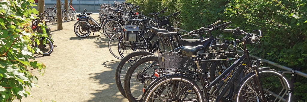 Fahrrad-Parkplatz in Zinnowitz