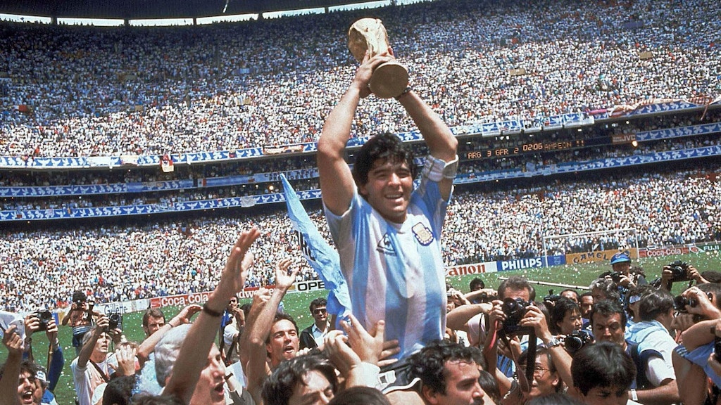Diego Maradona, Weltmeister 1986. 