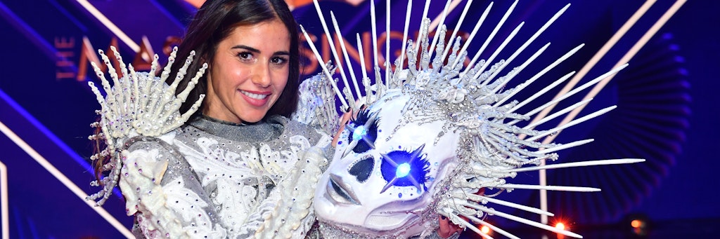 Sarah Lombardi steckte unter der Skelett-Maske.