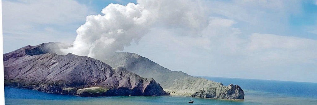 Der Vulkanausbruch auf der neuseeländischen Inse White Island am 9. Dezember 2019. 22 Menschen starben.