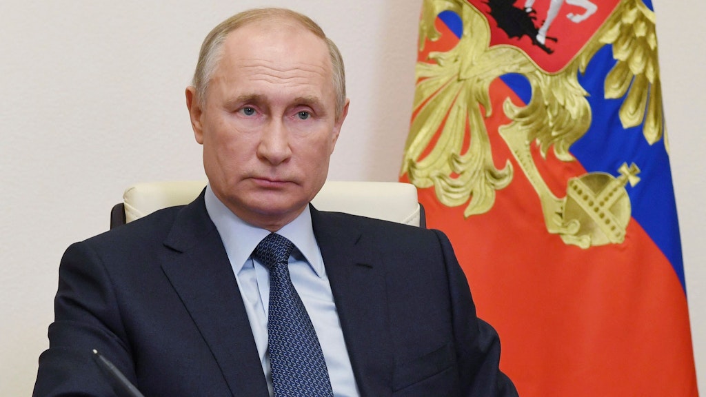 Wirkt nicht krank: Vladimir Putin 