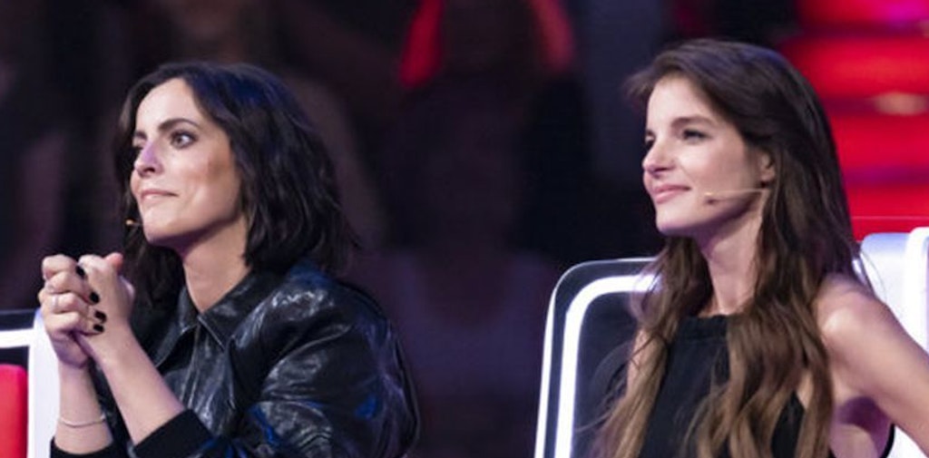 Gerührt: Stefanie Kloß (36) und Yvonne Catterfeld (40). 