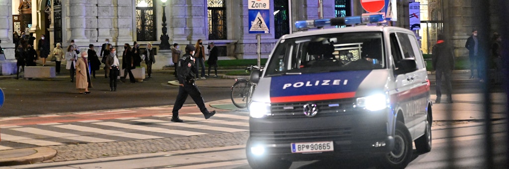 Ein Polizei-Auto in Wien. (Symbolbild)
