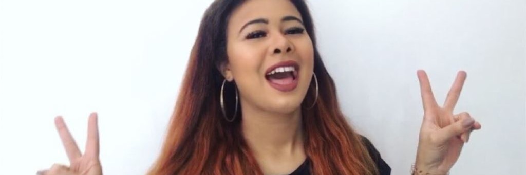 Chioma Amber vermarktet sich gerne. 