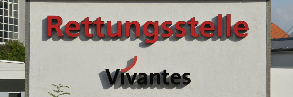 Hat noch geöffnet: Die Rettungsstelle des Vivantes Auguste-Viktoria-Klinikums. 