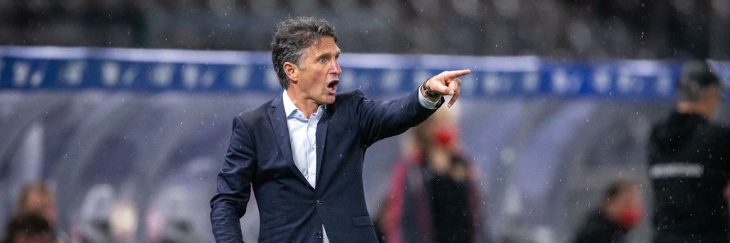 Hertha-Trainer Bruno Labbadia gewann das Rückspiel gegen den 1. FC Union mit 4:0. Vor dem erneuten Derby verteilt er Lob an den Rivalen. 