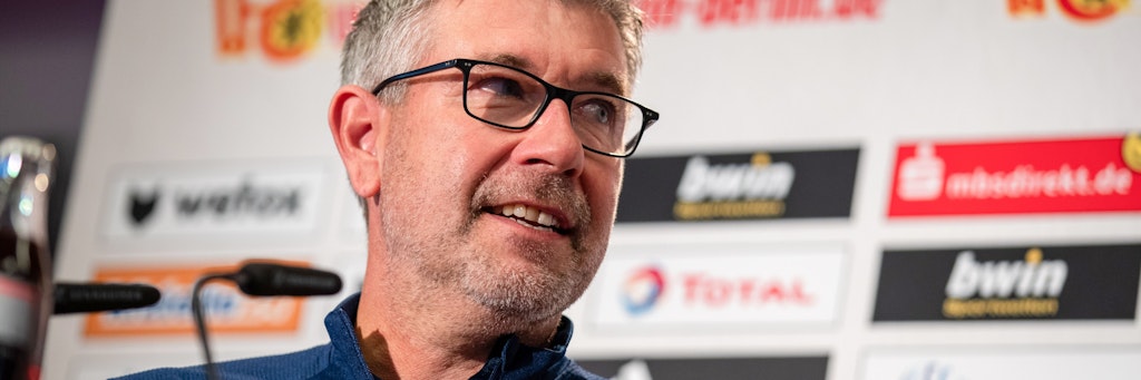 Der 1. FC Union möchte mit seinem Trainer Urs Fischer verlängern.