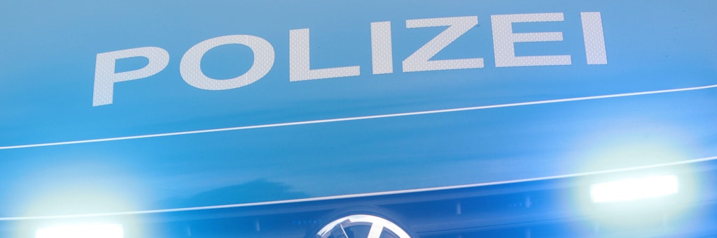Einsatzwagen der Polizei. 