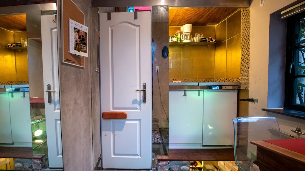 Der Innenraum vom kleinsten Haus Bremens. 