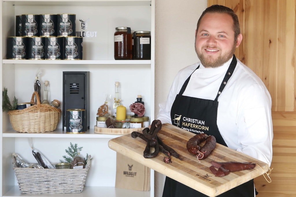 Christian Haferkorn (34) hat sich in der Corona-Krise zunehmend auf Wildspezialitäten konzentriert.