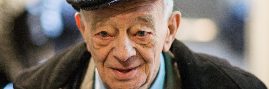 Der Überlebende des NS-Konzentrationslagers Auschwitz Justin Sonder.