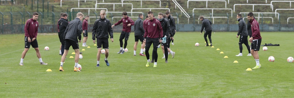 An Training ist beim BFC Dynamo nach dem positiven Corona-Test bei einem Spieler erst einmal nicht zu denken.