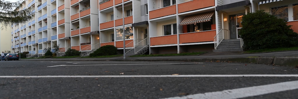 Leer zeigt sich der Stadtteil Markersdorf während der Evakuiereung. 