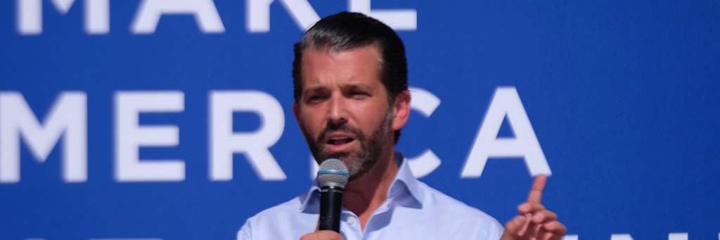 Donald Trump Junior kämpft erbittert mit um den Wahlsieg seines Vaters. 