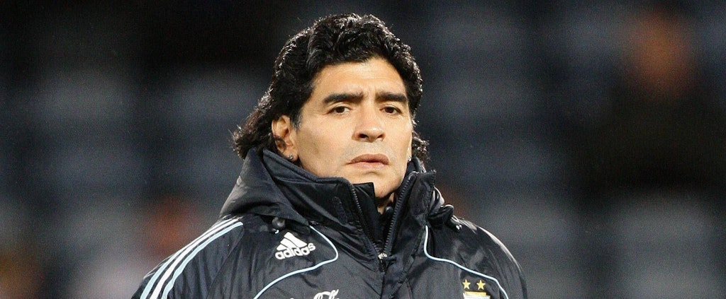 So gut wie auf diesem Bild geht es Diego Maradona schon lange nicht mehr.