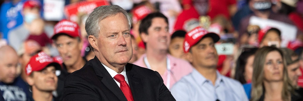 Mark Meadows ist einer der wichtigsten Mitarbeiter von Donald Trump.