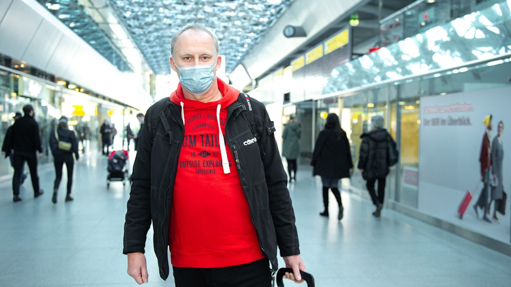 Fred Thiele reiste noch einmal geschäftlich von TXL nach München.