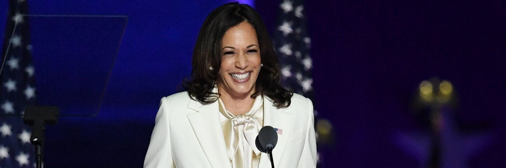 Die gewählte US-Vize-Präsidentin Kamala Harris (56) bei ihrer Rede nach dem Sieg.