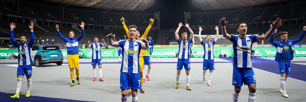 Beim letzten Derby im Olympiastadion feierten die Herthaner über das 4:0.