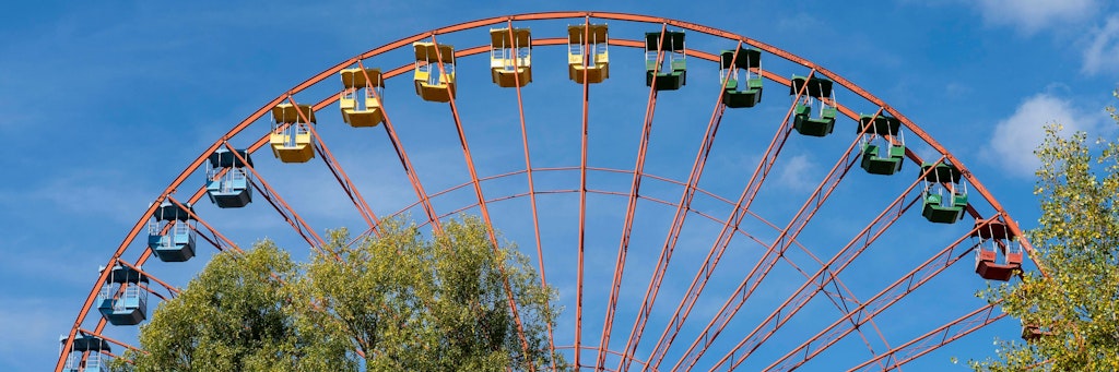 Das Riesenrad ist das Wahrzeichen des Parks, soll im kommenden Jahr abgebaut werden.