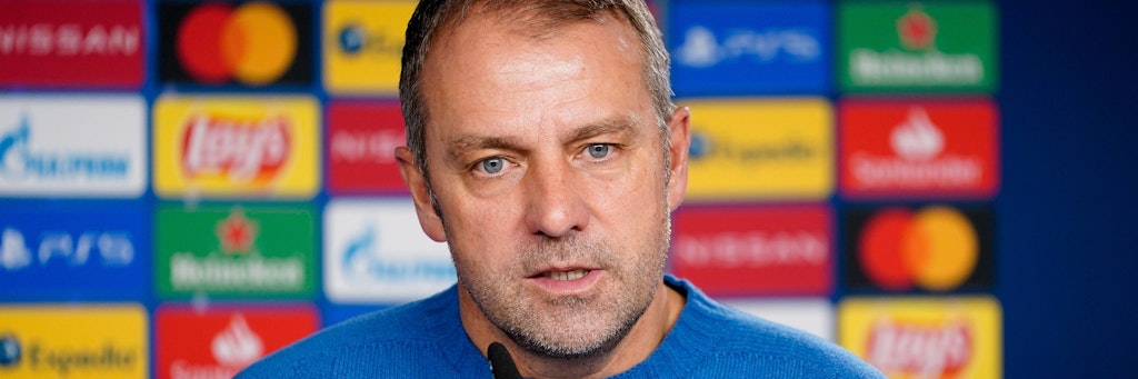Bayern-TrainerHansi Flick findet lobende Worte für den 1.FC Union. 