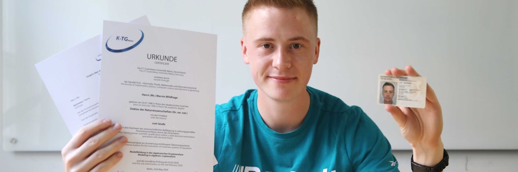 Marvin Wildhage (24) hatte laut Ausweis für ein paar Tage einen Doktortitel.