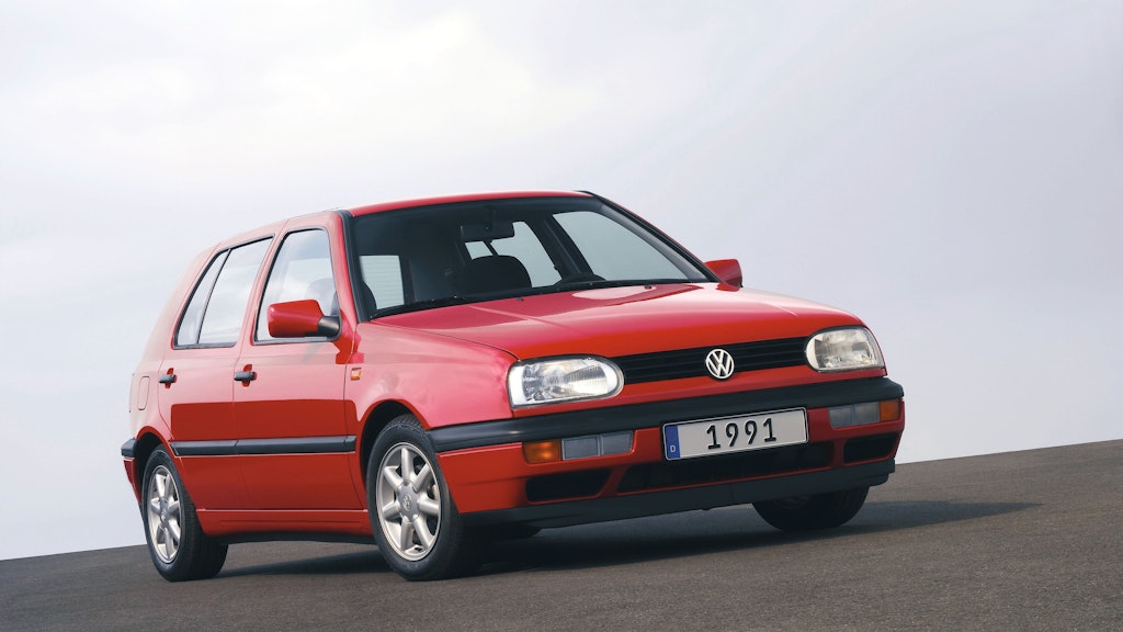 Den Golf III zeichnete VW etwas abgerundeter als die Vorgänger.