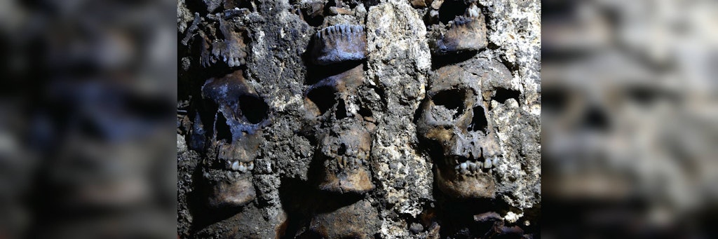 Nach fünfjährigen Ausgrabungen haben Forscher in einer Azteken-Ruine in Mexiko-Stadt insgesamt mehr als 600 Menschenschädel entdeckt.