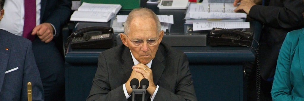 Bundestagspräsident Wolfgang Schäuble (CDU)